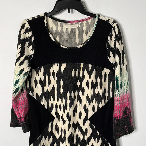 Young Threads Printed Sweater Dress - Picture 3 of 5
